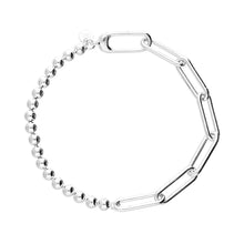 Load image into Gallery viewer, Paperclip and Ball Chain Bracelet