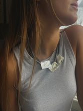 Load image into Gallery viewer, Silver Hematite Tag Necklace