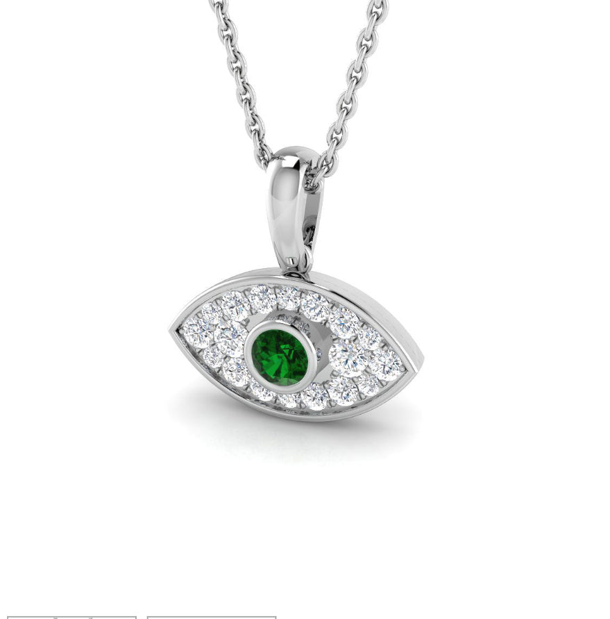 Evil Eye with Emerald